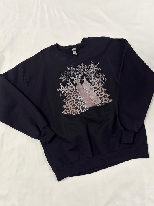 Leopard Christmas Tree Sweatshirt